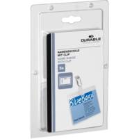 Boite de 5 Porte-badge avec Clip 90 x 60 mm Transparent - DURABLE