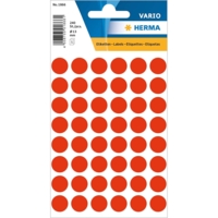 Etui 240 étiquettes multi-usages Ronde 12 mm Rouge fluo - HERMA