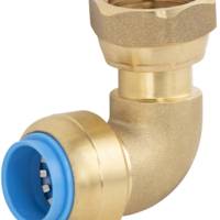 Coude TOUTPUSH - femelle écrou libre 12 x 17 mm - Gedimat - NOYON ET THIEBAULT