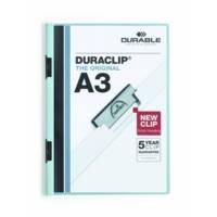 Chemise à clip DURACLIP pour 60 feuilles format A3 Bleu - DURABLE