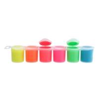 Gouache de qualité supérieure fluo en pot, 6 couleurs. 25 ml - PRIMO