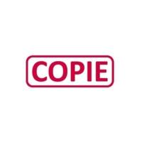 Tampon X-print 4912 Formule Commerciale Texte + Picto "COPIE" Rouge - TRODAT