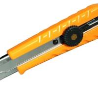 Cutter multi-usage L1 corps ABS 100% recyclé, lame 18mm, blocage par molette - OLFA