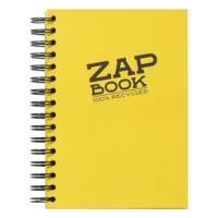Zap book Bloc RI 14,8x21 Uni 80g 160 feuilles blanches Coloris de couverture aléatoire - CLAIREFONTAINE