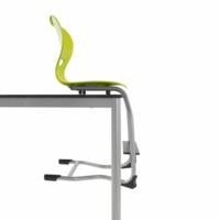 Chaise Repose-pieds réglable EWF3 | Coque Polypropylène | Mobilier Scolaire et de Bureau