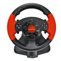 Volant Gaming High Octane - pédales d'accélération / Frein PS2/PS3/PC Noir/Rouge - ESPERANZA
