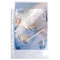 Sachet de 10 pochettes perforées PP haute qualité 9/100e - 24x32cm vertical - Cristal - EXACOMPTA