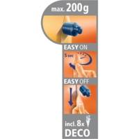 Etui 5 crochets + 8 languettes Powerstrips Transparent Max 0,2 kg - TESA