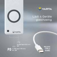 Batterie externe "Wireless Power Bank", blanc - VARTA