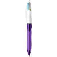 Stylo 4 Colours GRIP FASHION Pointe Moyenne Encre Fantaisie - BIC