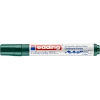 Marqueur Calligraphie 1455 Vert bouteille Pointe Flex 1-5 mm - EDDING