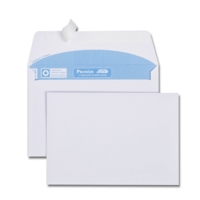 Boîte de 500 enveloppes blanches C6 114x162 90 g/m² bande de protection - GPV