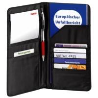 Etui pour les papiers de voiture en nylon noir - HAMA