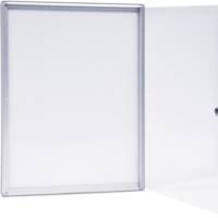 Vitrine d'affichage fond tôle blanche intérieur extra-plate "ÉCO" – Ulmann