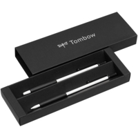 Coffret ZOOM 707 stylo-bille + porte-mine blanc/noir - TOMBOW