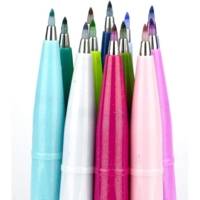 Stylo feutre Brush Sign Pen SES 15, vert olive - PENTEL ARTS