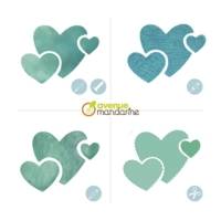 Set de 6 pochoirs enfants, Monstres - Orange - AVENUE MANDARINE