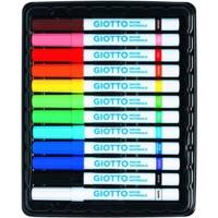 Etui de 12 feutres DECOR MATERIALS multisurfaces pointe moyenne assorties - GIOTTO