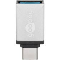 Adaptateur OTG USB-C Mâle - USB-A Femelle Argent - GOOBAY