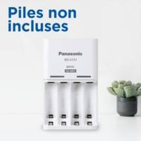 Eneloop Chargeur Basic BQ-CC51E Pour 2 ou 4 Piles AA/AAA (Sans Piles) - PANASONIC