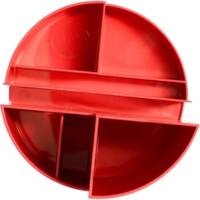 Organisateur de bureau rundbox 6 compartiments Rouge - MAUL