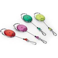 Porte badge Clip ceinture avec yoyo ovale Violet / transparent - DURABLE
