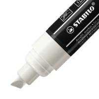 Marqueur pointe large FREE acrylic T800C 4-10mm blanc - STABILO