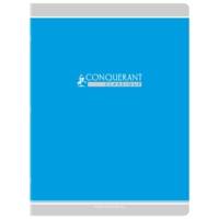 Cahier agrafé 24X32cm 48P 90G grands carreaux coloris aléatoire - CONQUÉRANT