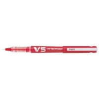 Roller Rechargeable Hi-Techpoint V5 Encre Liquide Begreen Pte Fine Rouge - PILOT