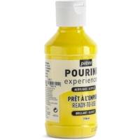 Peinture Acrylique POURING Expérience Prête à l'emploi 118ml JAUNE PRIMAIRE - PÉBÉO