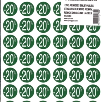 Pochette de 192 pastilles remises - 20 % Diam 24 mm - Apli-Agipa