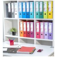 Classeur à levier Prem'Touch polypropylène - Dos 80mm - A4 maxi - Fuchsia - EXACOMPTA