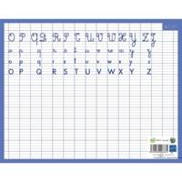 Ardoise rigide effaçable à sec "Alphabet & Seyes" 21 x 26,5 cm - BOUCHUT