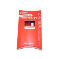 Set 3 Cartouches V5/7 Rechargeable Rouge - PILOT