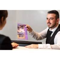 Sachet de 6 enveloppes chéquier en polypropylène 220 x 135 mm assortis - TARIFOLD