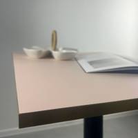 Plateau de table carré Rose poudré & bois - RestooTab