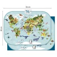 Puzzle éducatif, Planisphère - 76 Pièces - AVENUE MANDARINE