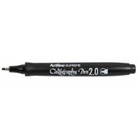 Marqueur Supreme Calligraphy Pen pointe 2 mm coloris noir - ARTLINE