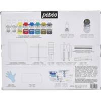 Kit Pouring Expériences 47 Pièces Peinture Acrylique Pré-mélangée Prête à l'Emploi - PÉBÉO