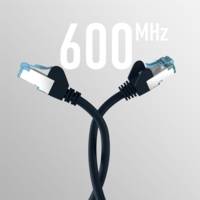 Câble patch RJ45 avec câble cat7 noir 0,5 m - EFB