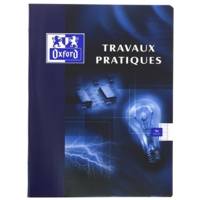 Cahier TP piqûre 17x22 cm 48 pages Seyès+48 pages unies coloris aléatoires - OXFORD