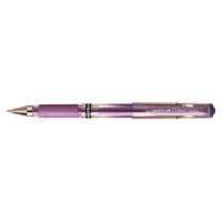 Roller encre gel Signo Broad UM153 grip pointe large 1mm violet métal - Uni-Ball