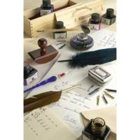 Porte-plume ergonomique bois naturel vernis - BRAUSE CALLIGRAPHIE