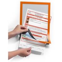Sachet 2 Cadres D'affichage DURAFRAME® A4 Dos Adhésif Orange - DURABLE