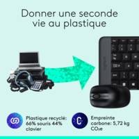 Pack Clavier - Souris MK220 Sans Fil 2.4GHZ AZERTY FR - LOGITECH
