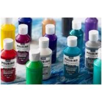 Peinture Acrylique POURING Expérience Prête à l'emploi 118ml GRIS FONCE - PÉBÉO