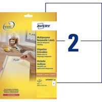 Boîte de 50 étiquettes laser enlevables 199,6 x 142,5 mm L4734REV-25 - Avery