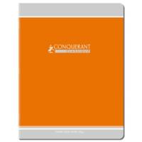Cahier agrafé Pelliculé 17 x 22 cm grands carreaux 96P 90g coloris aléatoire - CONQUÉRANT