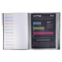 Trieur polypropylène 3 rabats 12 compartiments OPAK - Noir - EXACOMPTA