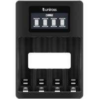 Chargeur LCD ULTRA RAPIDE Pour 1 à 4 Piles Ni-MH 1.2V AA AAA - UNIROSS